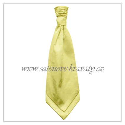Pánská kravata bledě žlutá